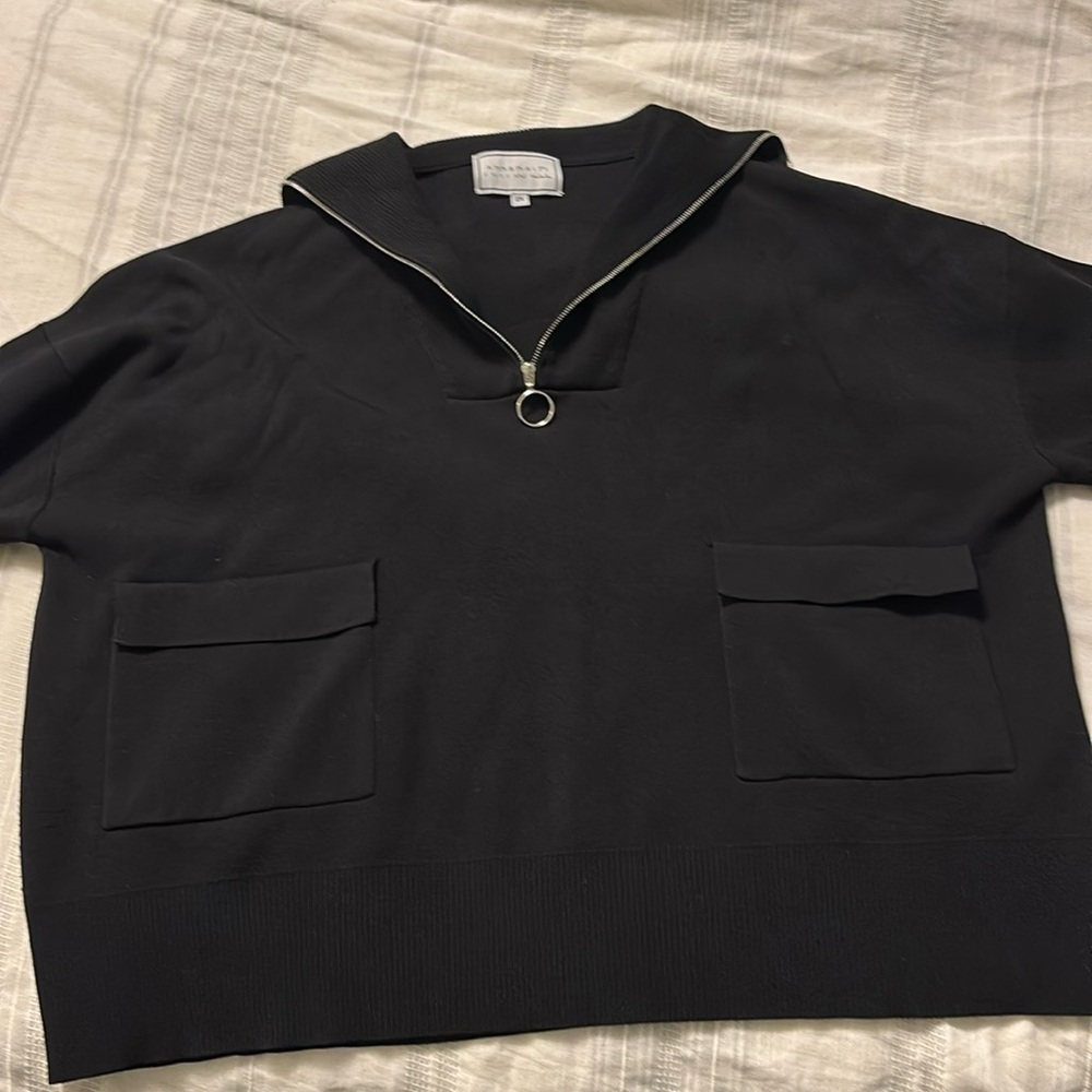 Apparalel half zip sweater